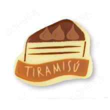 CHOCOLATE TIRAMISÚ 30X35MM ENVASE 120 UNIDADES