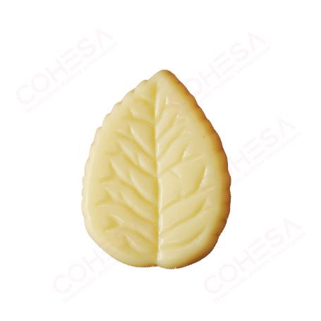 CHOCOLATE HOJA NATURA BLANCA 37X28MM ENVASE 72 UNIDADES