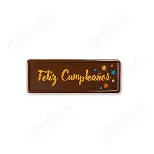 CHOCOLATE FELIZ CUMPLEAÑOS 29X80MM ENVASE 45 UNIDADES