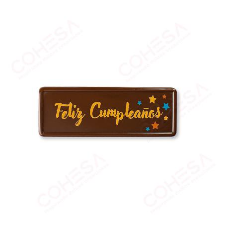 CHOCOLATE FELIZ CUMPLEAÑOS 29X80MM ENVASE 45 UNIDADES