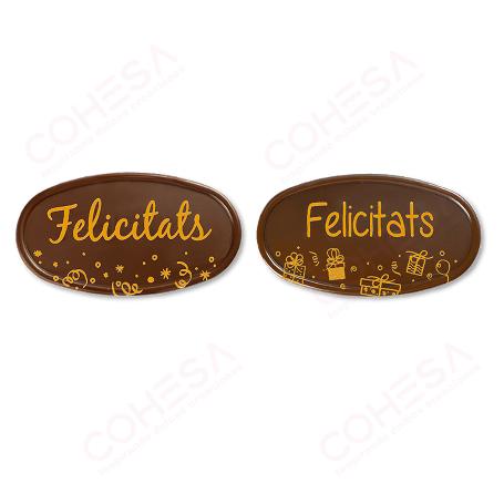 CHOCOLATE CARTEL FELICITATS SURTIDO 50X90MM ENVASE 27 UNIDADES
