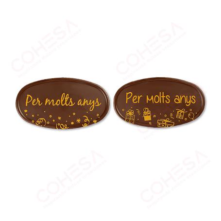 CHOCOLATE CARTEL PER MOLTS ANYS SURTIDO 50X90MM ENVASE 27 UNIDADES