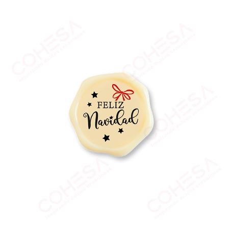 CHOCOLATE LACRE FELIZ NAVIDAD 34X34MM ENVASE 96 UNIDADES