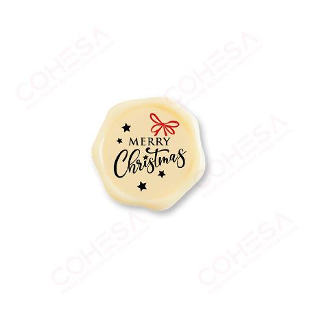 CHOCOLATE LACRE MERRY CHRISTMAS 34X34MM ENVASE 96 UNIDADES