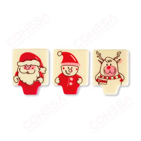 CHOCOLATE TRIO NAVIDEÑO SURTIDO 44X35MM ENVASE 72 UNIDADES