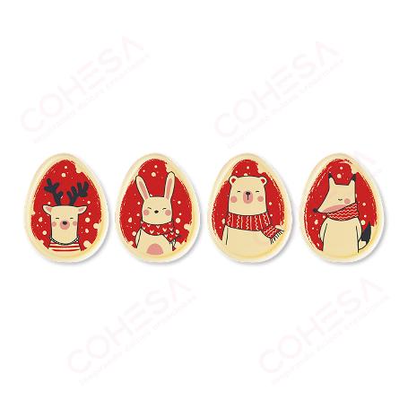 CHOCOLATE CHRISTMAS ANIMALS SURTIDO 52X40MM ENVASE 54 UNIDADES