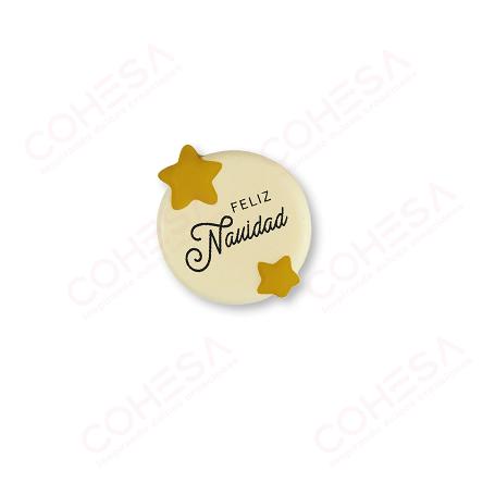 CHOCOLATE ESTRELLA FELIZ NAVIDAD 31MM ENVASE 135 UNIDADES 