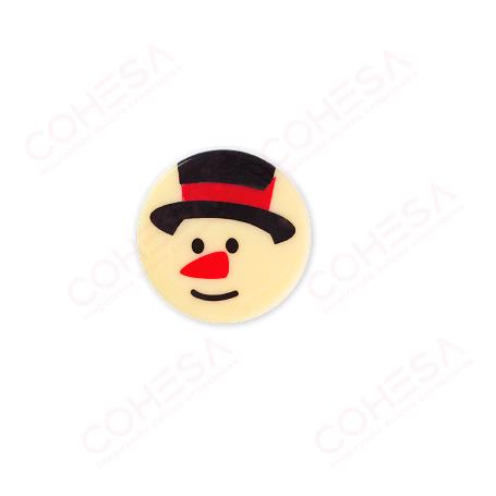 CHOCOLATE SNOWMAN (MUÑECO DE NIEVE) 39MM ENVASE 72 UNIDADES 
