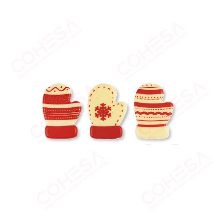 CHOCOLATE GUANTES DE NAVIDAD SURTIDO 35X25MM ENVASE 96 UNIDADES 