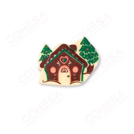 CHOCOLATE CASA DE NAVIDAD 38X47MM ENVASE 63 UNIDADES 