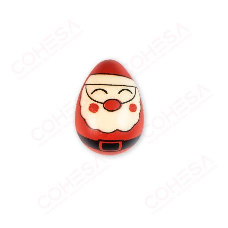 CHOCOLATE HUEVO PAPÁ NOEL 3D 35X26MM ENVASE 40 UNIDADES