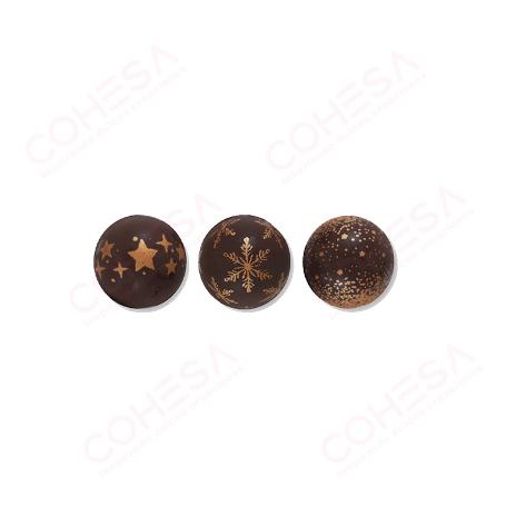 CHOCOLATE BOLA DE NAVIDAD 3D SURTIDA 247MM ENVASE 40 UNIDADES 