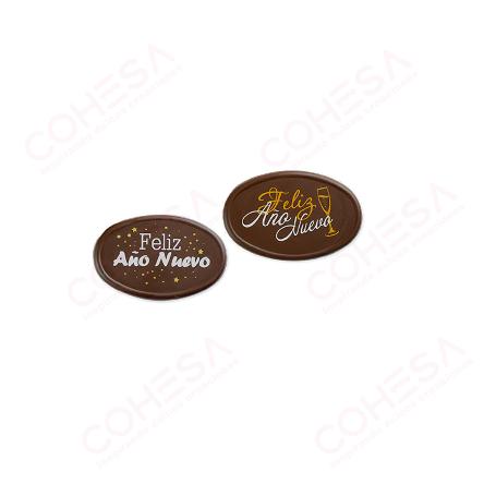 CHOCOLATE CARTEL FELIZ AÑO NUEVO SURTIDO 35X55MM 60 UNIDADES