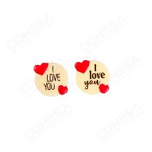CHOCOLATE CORAZÓN L LOVE YOU SURTIDO 30,5 X 30MM ENVASE 135 UNIDADES