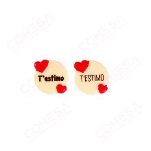 CHOCOLATE CORAZÓN T´ESTIMO SURTIDO 30,5 X 30MM ENVASE 135 UNIDADES