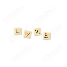 CHOCOLATE FICHAS AMOR SURTIDO 20X20MM ENVASE 252 UNIDADES