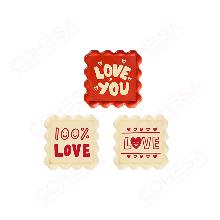 CHOCOLATE SELLO LOVE SURTIDO 32X32MM ENVASE 96 UNIDADES
