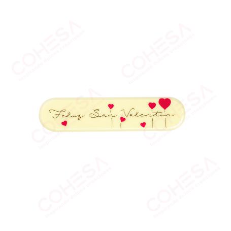CHOCOLATE PLAQUITA VALENTÍN 20MMX85MM ENVASE 63 UNIDADES