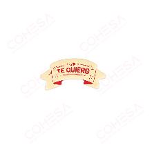 CARTELITO TEQUIERO 29X60MM 60 UNIDAES