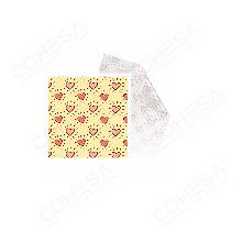 TRANSFER CORAZÓN ALEGRE 390X280MM 25 UNIDADES