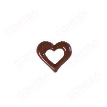 CHOCOLATE CORAZÓN NEGRO 30X34MM ENVASE 135 UNIDADES