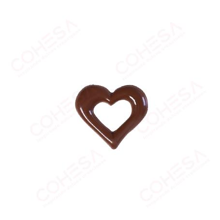 CHOCOLATE CORAZÓN NEGRO 30X34MM ENVASE 135 UNIDADES