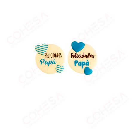 CHOCOLATE CORAZÓN PAPÁ SURTIDO 30MM ENVASE 135 UNIDADES