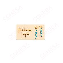 CHOCOLATE FELICIDADES PAPÁ 29X54MM ENVASE 60 UNIDADES