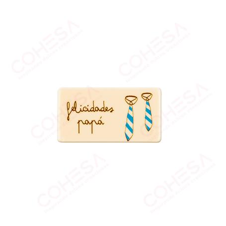 CHOCOLATE FELICIDADES PAPÁ 29X54MM ENVASE 60 UNIDADES