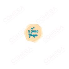 CHOCOLATE TE QUIERO PAPI 34X34MM ENVASE 96 UNIDADES