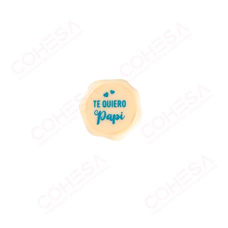 CHOCOLATE TE QUIERO PAPI 34X34MM ENVASE 96 UNIDADES