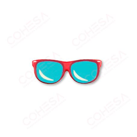 CHOCOLATE GAFAS ROJA SURTIDO 21X60MM ENVASE 84 UNIDADES