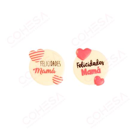 CHOCOLATE CORAZÓN MAMÁ 30,5X30MM 135 UNIDADES SURTIDAS