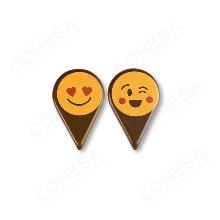 CHOCOLATE EMOTICONOS SURTIDO 37X24MM ENVASE 135 UNIDADES