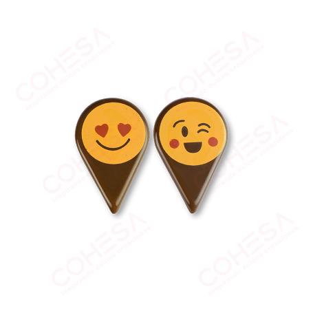 CHOCOLATE EMOTICONOS SURTIDO 37X24MM ENVASE 135 UNIDADES