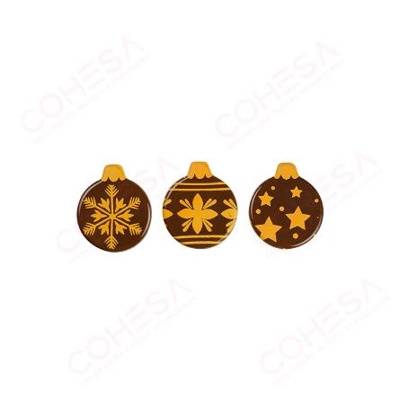 CHOCOLATE BOLA PEQUEÑA DORADA 30X25MM ENVASE 135 UNIDADES 