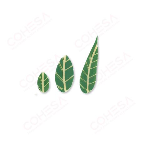 CHOCOLATE HOJA BLANCA 2 SURTIDO 3 TAMAÑOS (25*15/45*22/70*20MM) ENVASE 108 UNIDADES
