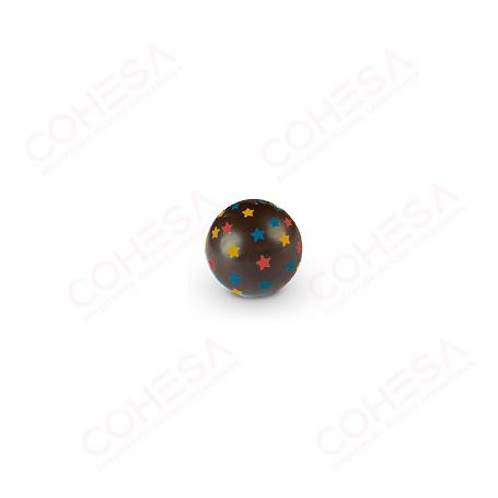 CHOCOLATE BOLA STARS 3D 27MM ENVASE 40 UNIDADES