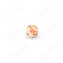 CHOCOLATE BOLA FLORES 3D 27MM ENVASE 40 UNIDADES