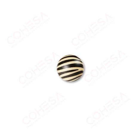 CHOCOLATE BOLA ZEBRA 3D 27MM ENVASE 40 UNIDADES