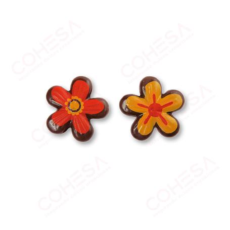 CHOCOLATE FLOR DE PASCUA ROJO SURTIDAS 27X27MM 96 UNIDADES