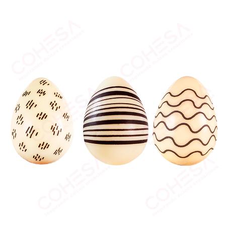 CHOCOLATE HUEVO BASIC SURTIDO 3D 35X26MM 40 UNIDADES