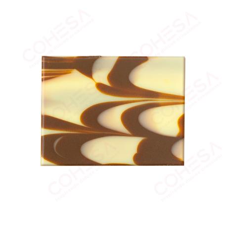 CHOCOLATE RECTÁNGULO MÁRMOL 35X45MM ENVASE 1.3KG 450 UNIDADES