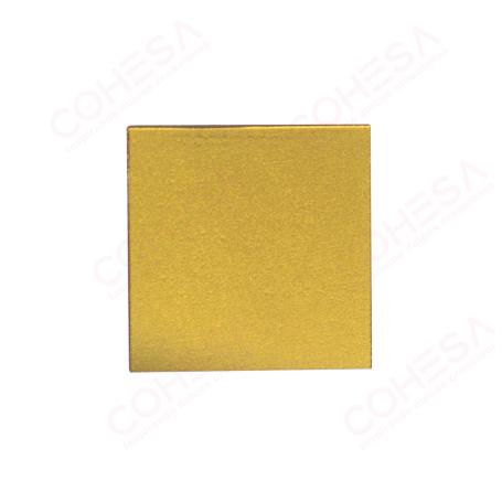 CHOCOLATE CUADRADO DORADO 30X30MM ENVASE 900GR 460 UNIDADES