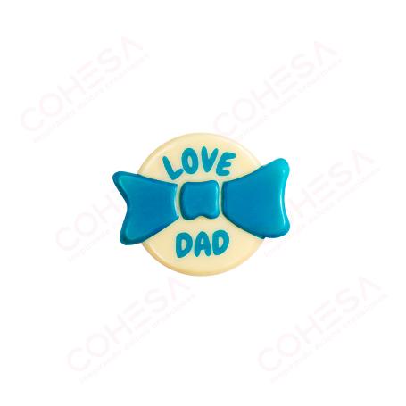 CHOCOLATE LOVE DAD 30X38MM ENVASE 108 UNIDADES