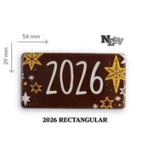 CHOCOLATE CARTEL RECTANGULAR 2026 29X54MM ENVASE 60 UNIDADES