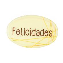 FELICIDADES 35MM*55MM ENV. 140 UND.BLANCO