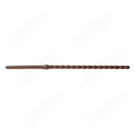 CHOCOLATE PALITO RIZADO NEGRO 140X3.5MM ENVASE 650GR 370 UNIDADES
